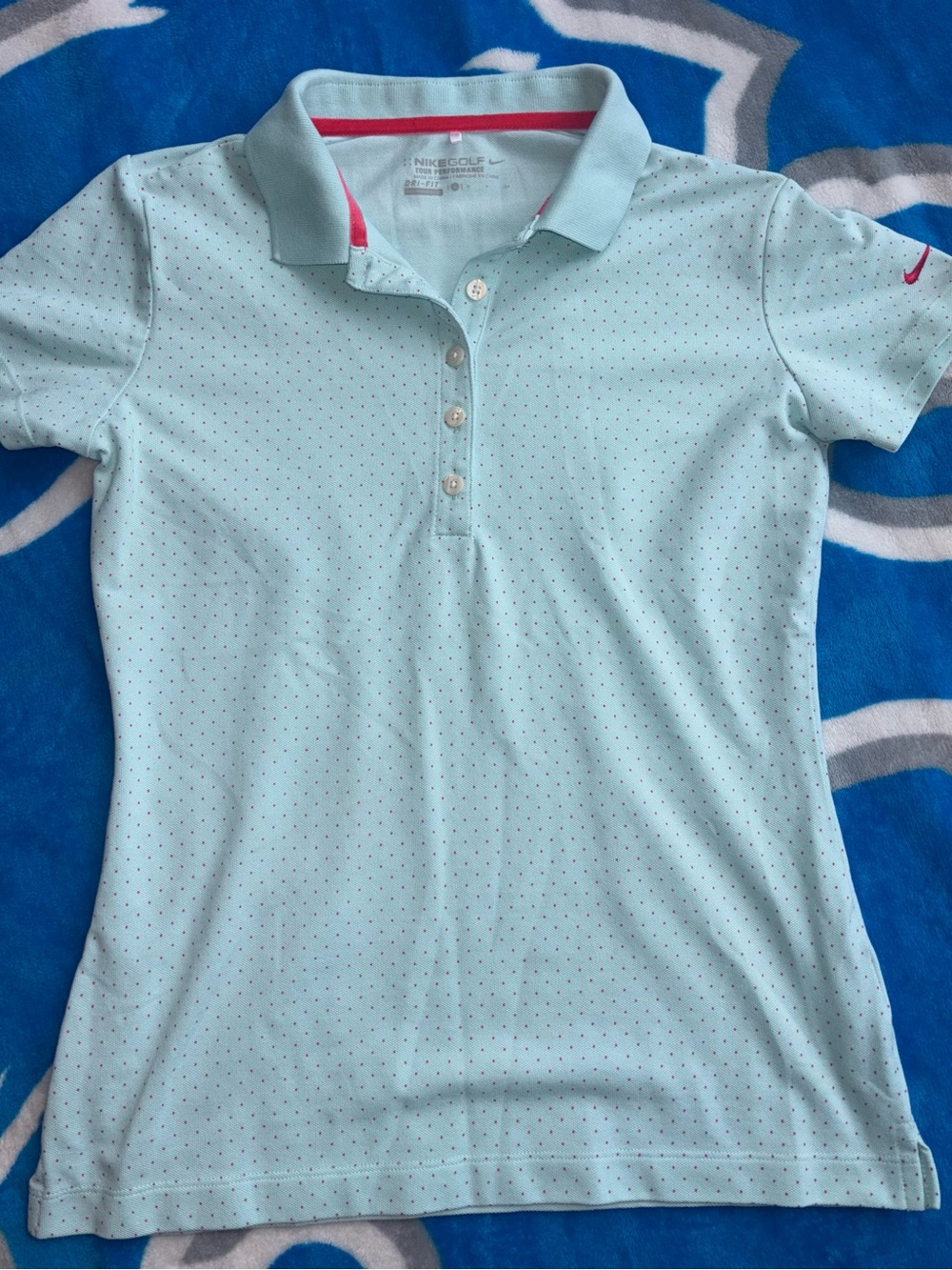 NIKE GOLF TOUR PerformanceTechnology DRI~FIT Short-sleeve polo~ women small
